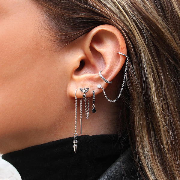 Sterling Silver Earrings Stack - Isabelle