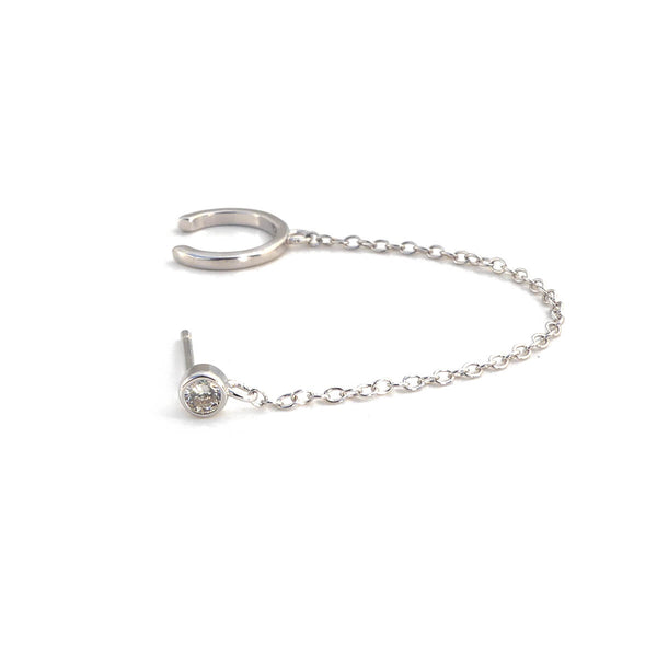 Necklace Cuff Earring - Sterling Silver