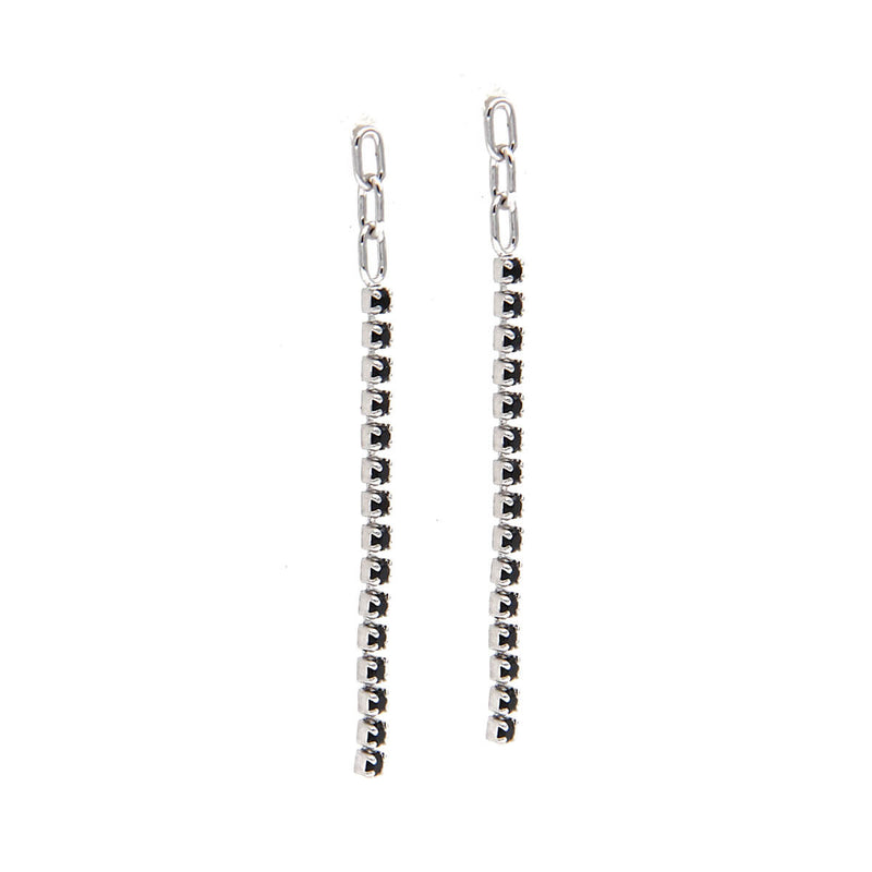 Necklace Zircons Earrings - Sterling Silver