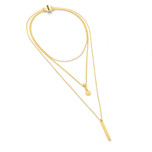 Trio Necklace - Gold Plated