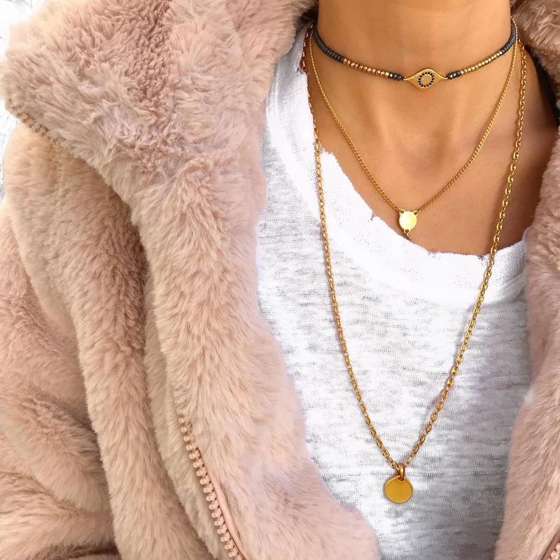 Classic Gold Necklaces Stack