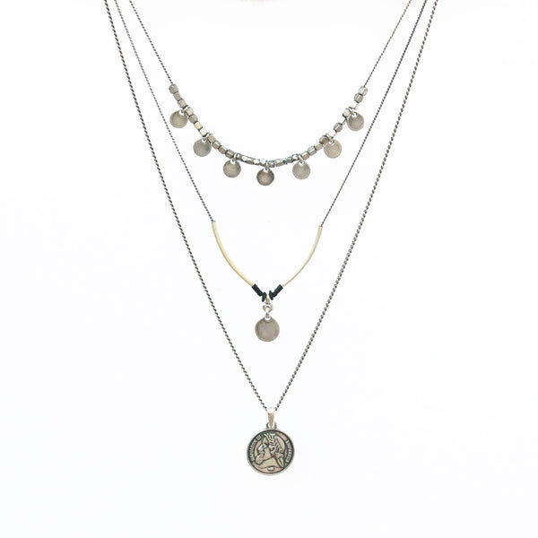 Julius Necklace - Silver Plated