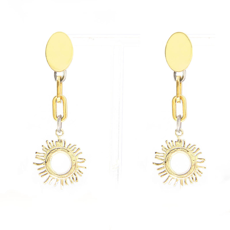 Helios Earrings - Gold & Silver Plated