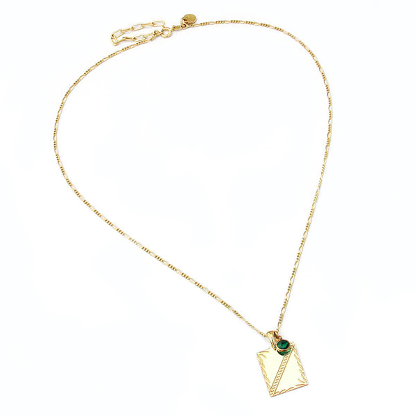 Clio Swarovski Necklace - Sterling Silver, Gold Plated