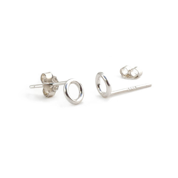 Mini Hoop Earrings - Sterling Silver
