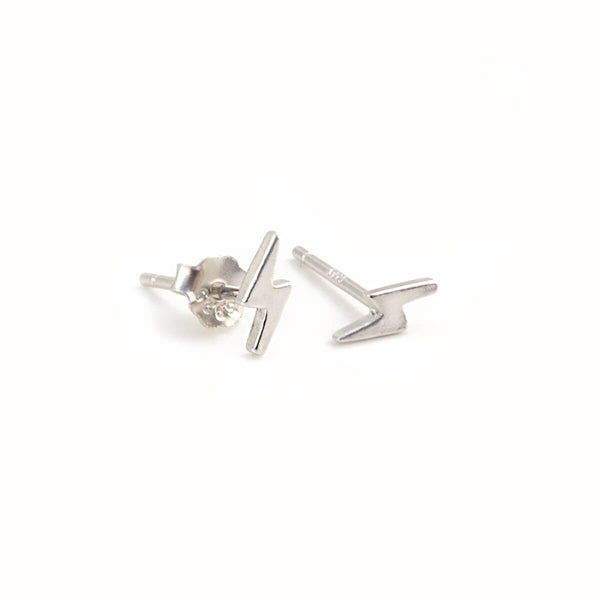 Mini Thunder Earrings - Sterling Silver