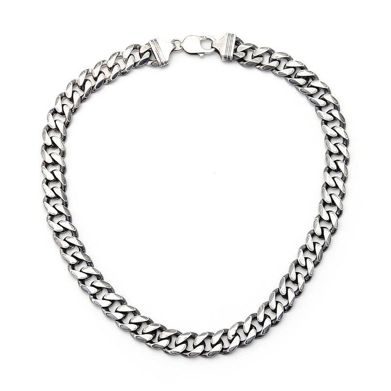Thick Link Chain Necklace - Sterling Silver
