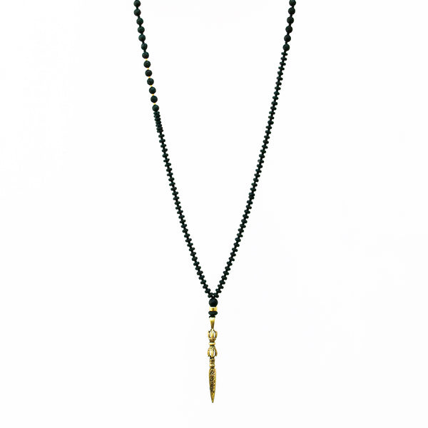 Nogo Necklace - Black & Gold Plated