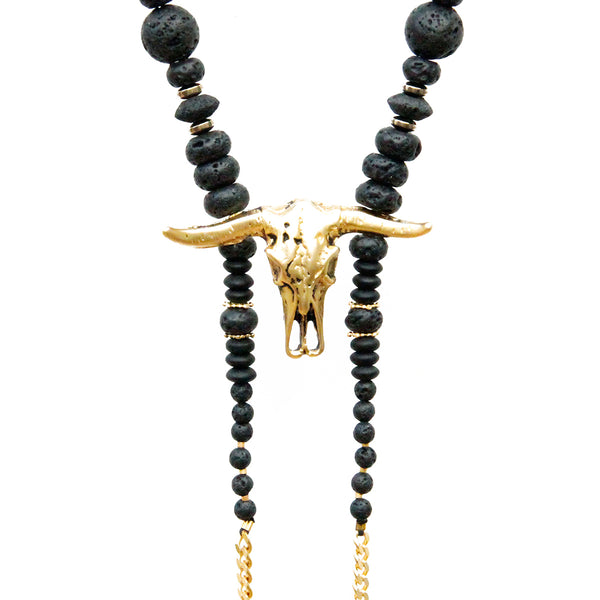 Bull Voltaire Necklace - Gold Plated
