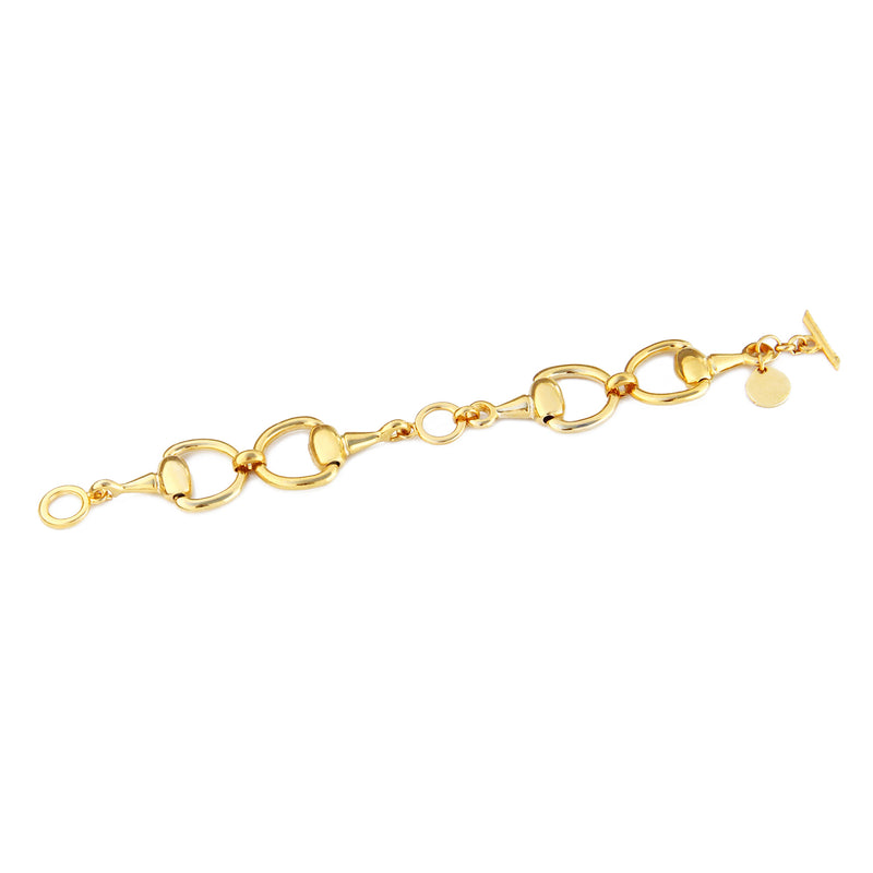 Stirrup Bracelet - Gold Plated