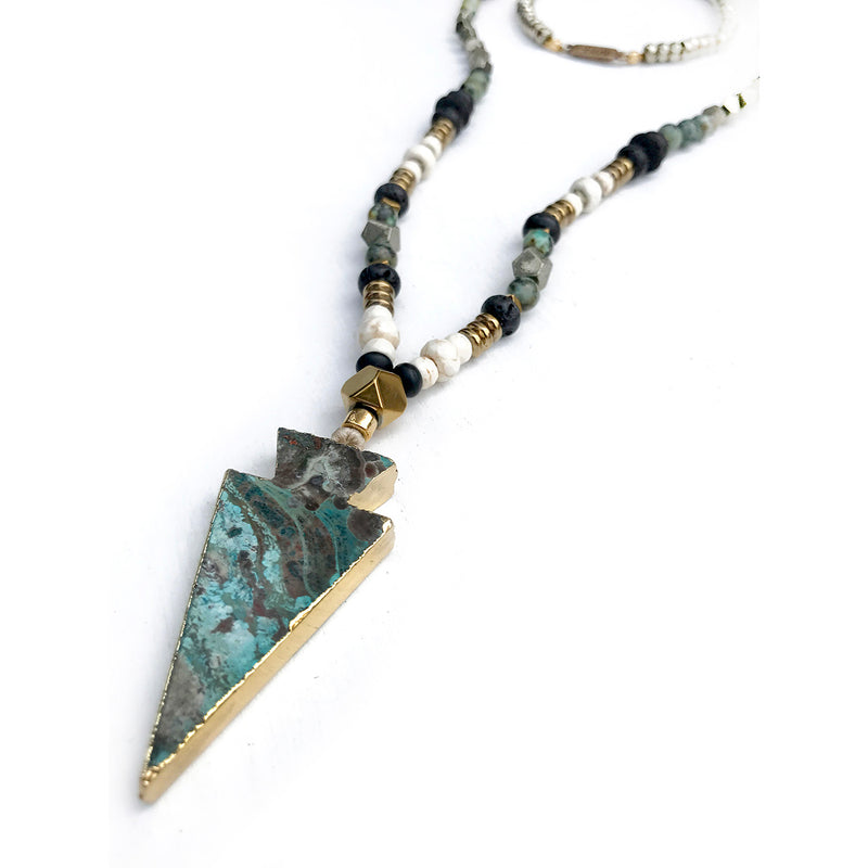 Turquoise Arrow Necklace