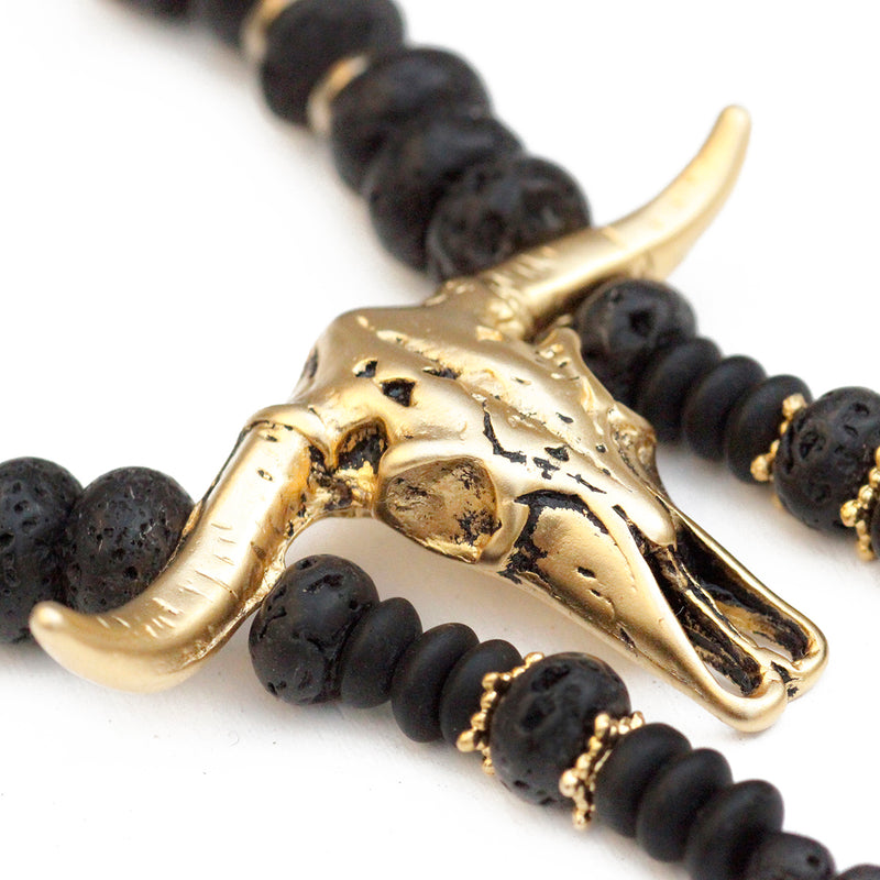 Bull Voltaire Necklace - Gold Plated