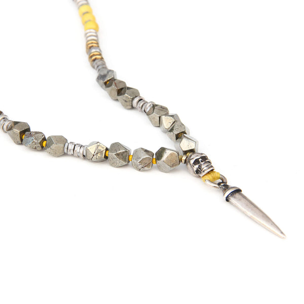 Mohawk Necklace - Men - Yellow & Silver Plated