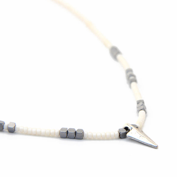 Rocky Necklace - Special Edition - White & Sterling Silver