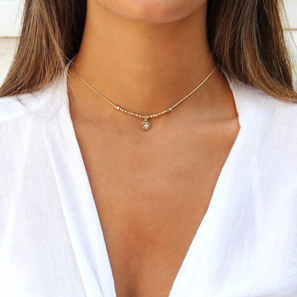 Asteria Choker Necklace - Gold Plated