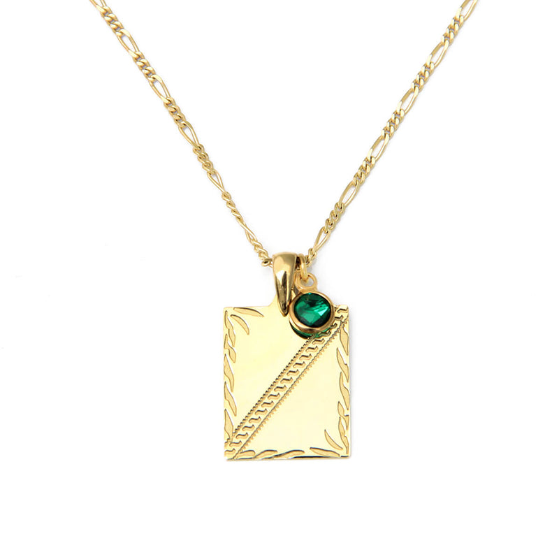 Clio Swarovski Necklace - Sterling Silver, Gold Plated