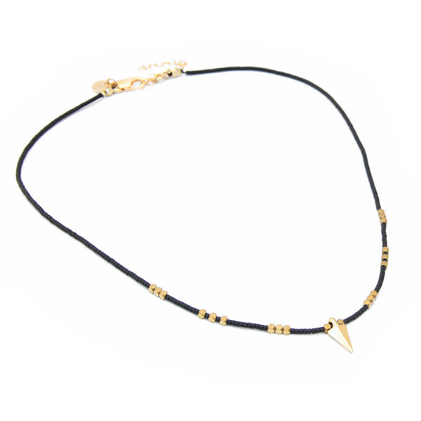 Rocky Necklace - Special Edition - Black & Gold Filled