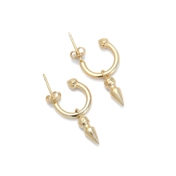 Gypsy Cones Earrings - Sterling Silver, Gold Plated