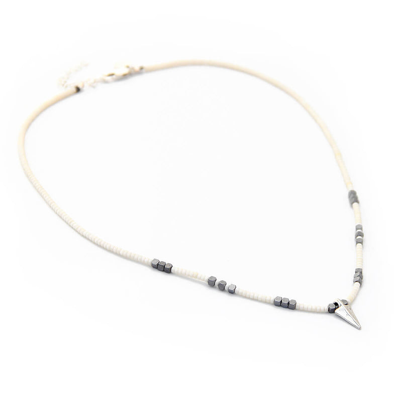Rocky Necklace - Special Edition - White & Sterling Silver