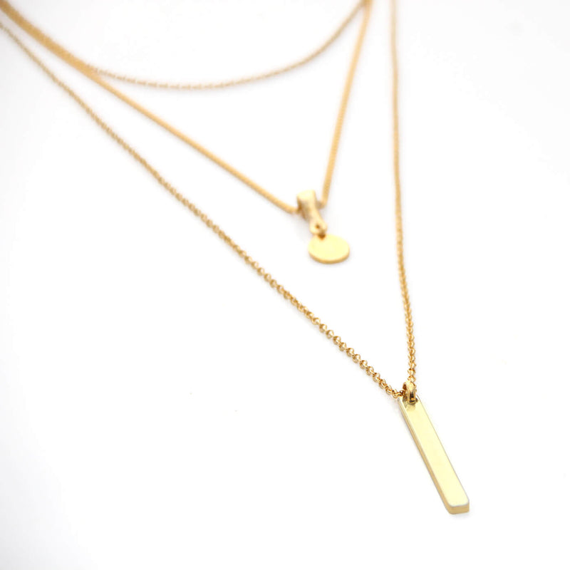 Trio Necklace - Gold Plated
