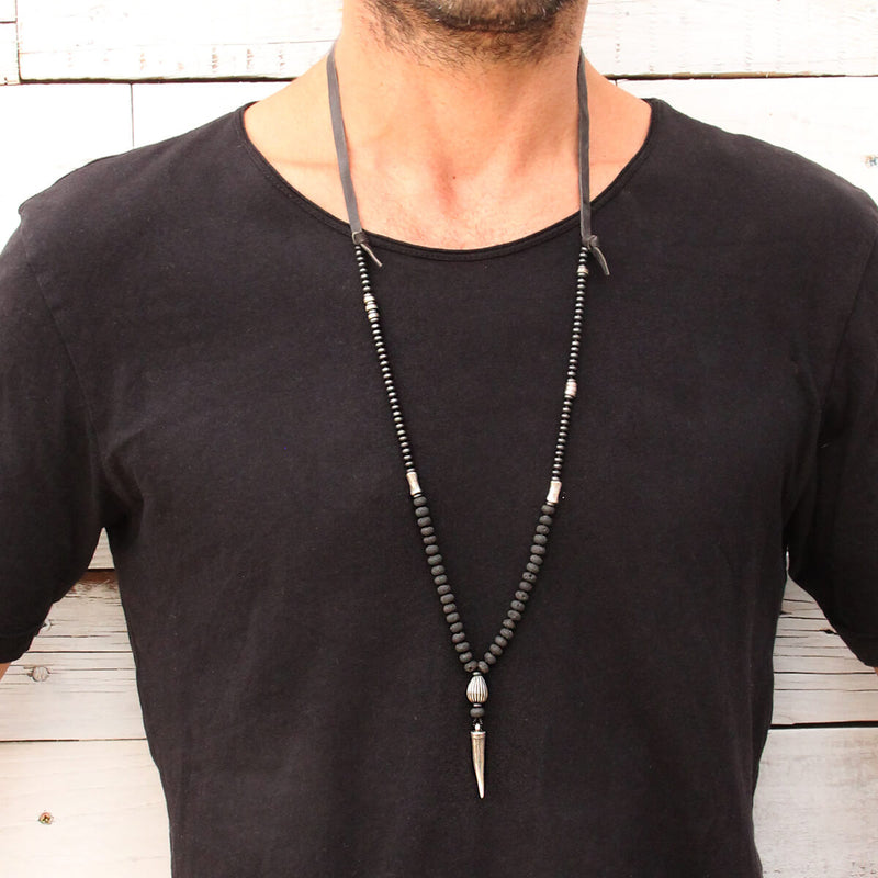 Dylan Necklace - Men - Silver Plated