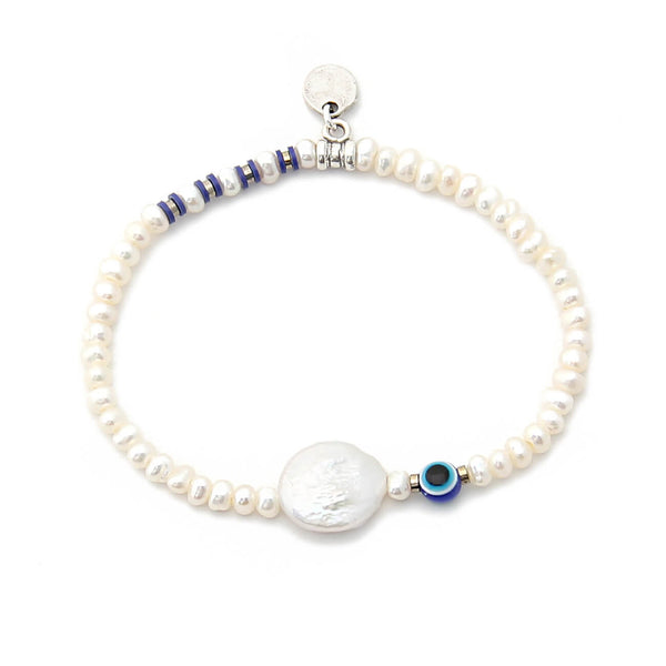 Luna Bracelets Stack - Natural Pearls