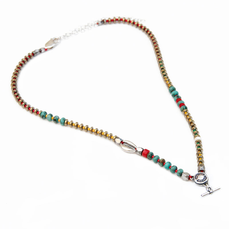 Niky Necklace - Red, Turquoise & Silver (Special Edition)